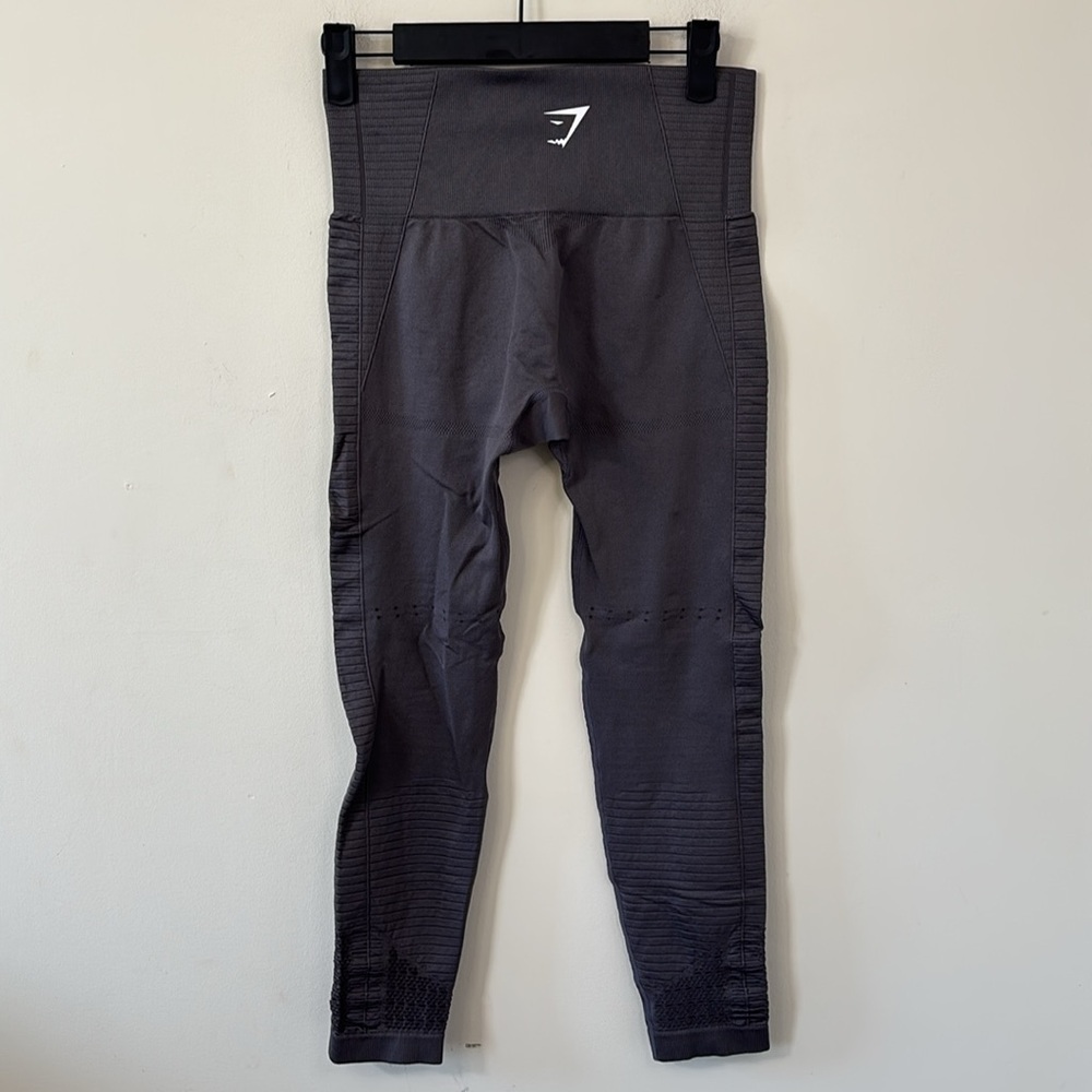 Gymshark Energy Cropped Leggings Slate Lavender Size Medium - Picture 6 of 10